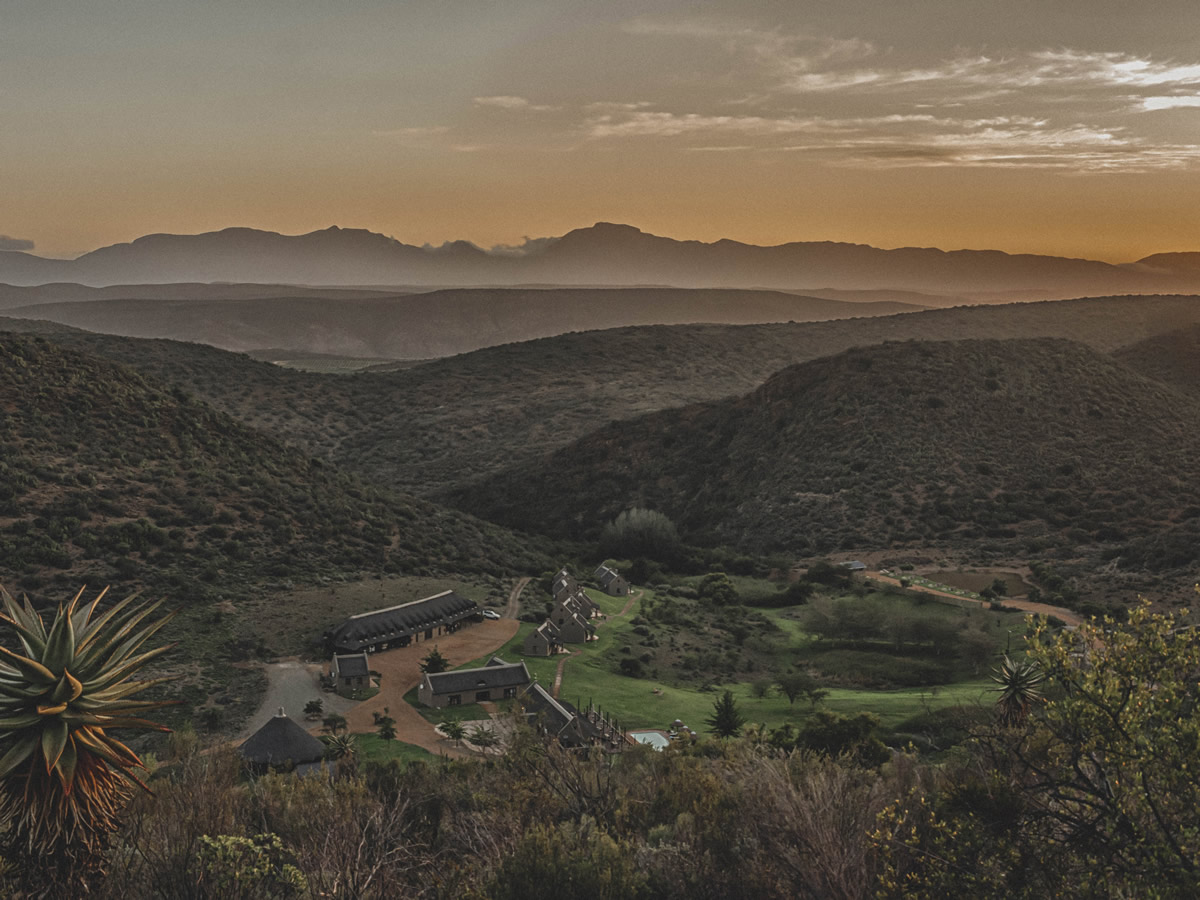Scenic view of Rooiberg Lodge in the Klein Karoo , South Africa.